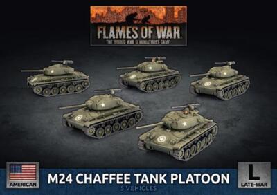 M24 Chaffee Tank Взвод American Flames of War