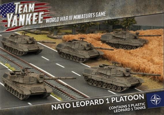 Танковый взвод NATO Leopard 1 (x5 пластиковых) WWIII: Team Yankee