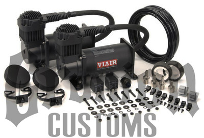 Viair 380C Black Dual Pack Compressors Air Suspension Low Riders Customs 38036