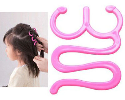 Frisurenhilfe  Haarflechte Haarknoten Haar Braider Topsy Tops ROSA ZOPF 02 