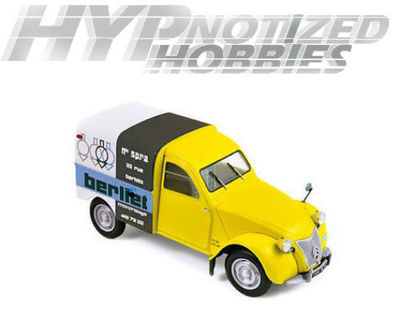 NOREV 1:18 1956 CITROEN 2CV FOURGONNETTE BERLIET DIE-CAST YELLOW 181600