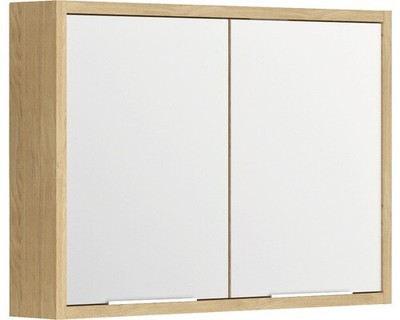 Spiegelschrank Allibert Sorento 80 cm Eiche Hell