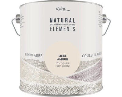 StyleColor NATURAL ELEMENTS Lehmfarbe konservierungsmittelfrei Liebe rosenquarz 
