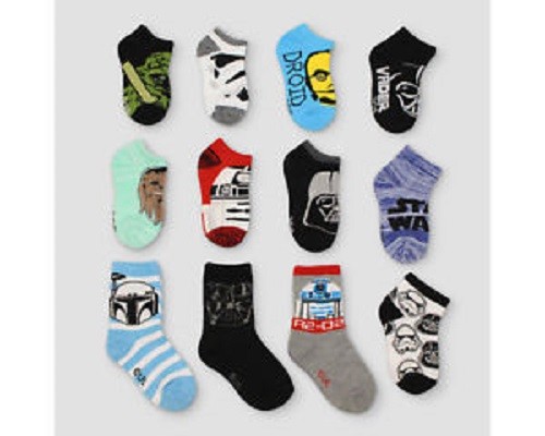 Star Wars 12 Days of Socks Toddler size 5.5-8.5 Target Exclusive Sealed Box NEW