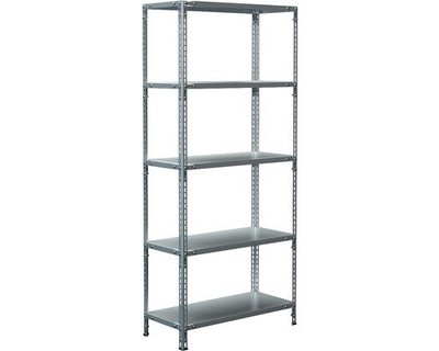 Schraub-Grundregal Schulte verzinkt 1800x800x350 mm 5 Böden geteilte Winkelprofi