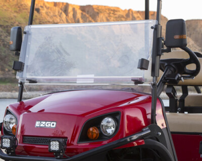 EZGO Express S4/L4 (with 3/4'' frame) Golf Cart Folding Windshield (Tinted)