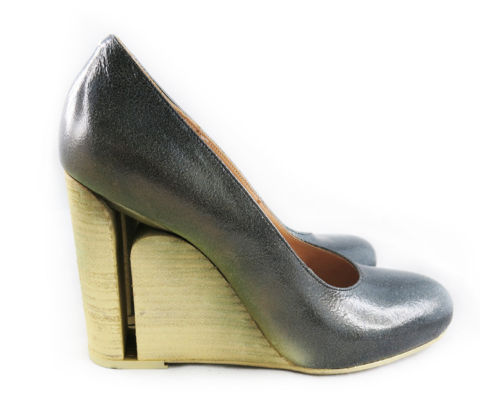 パンプス MM6 Maison Margiela High Heel MM6 Maison Margiela Women's Sling Back Heeled Sandals - Gray
