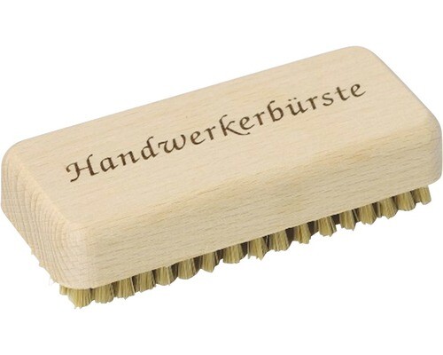 Handwerkerbürste / Nagelbürste / Handwaschbürste - straffe, kurze Naturborsten