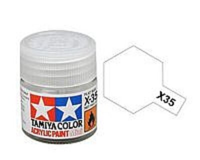Tamiya Acrylic Mini X35 Semi Gloss Clear 10ml Bottle - Hobby and Model Acrylic