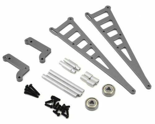 STRC GUNMETAL STC71071GM ALUMINUM adjustable Wheelie Bar Team Associated DR10 