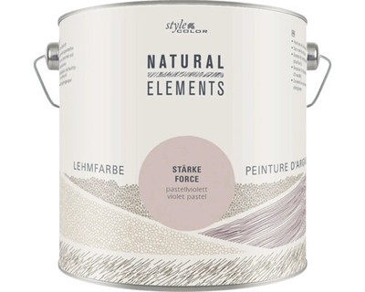 StyleColor NATURAL ELEMENTS Lehmfarbe konservierungsmittelfrei Stärke pastellvio