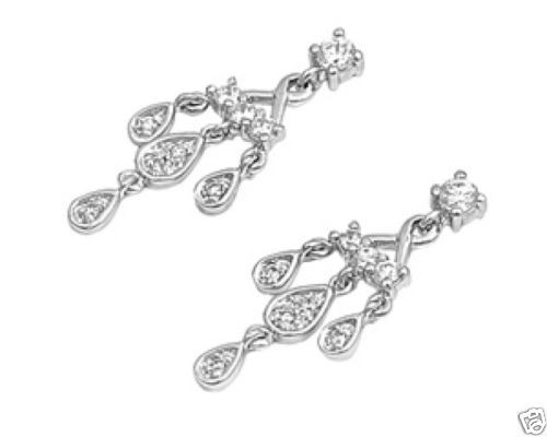 Circonita Cúbica Pendientes de araña Moda