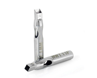Premium Stainless Steel Closed Flat Tip for Tattoo Machine Gun Needle Grip Tube