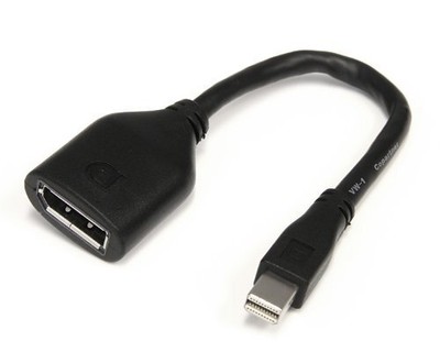 StarTech.com 6in Mini DisplayPort to DisplayPort Video Cable Adapter - M/F -
