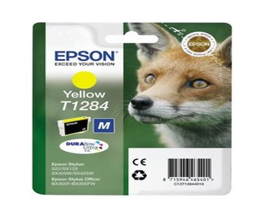Epson T1284 Genuine Printer Ink Cartridge Yellow