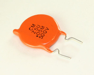 7x .05uF 500V Ceramic Disc Capacitor Epoxy 500 Volts DC .05mfd 50000pF Z5U