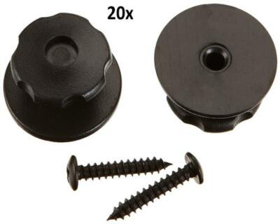 20 x Anhängernetz Rundknöpfe Ösen für Anhänger Transportnetz Noppen Zurrösen