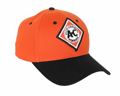 Allis Chalmers Hat, Vintage Milwaukee Logo, Orange and Black