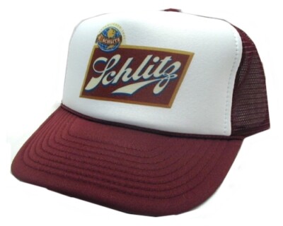 Schlitz Beer Trucker Hat Mesh Hat Snapback Hat Beer Cap Logo Cap