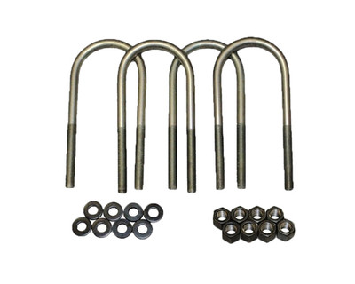Chrysler 8.25 Axle U-Bolts fits Jeep Cherokee XJ 84-01 - 3 Inch Wide x 6.5 In Lo