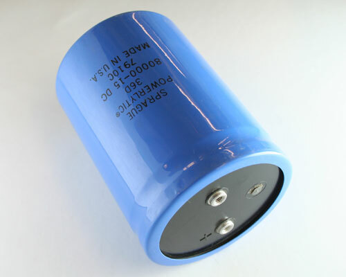 Fido 6800 U-LCG 2本セット 36D803G015DC2A SPRAGUE capacitor 80,000uF 15V Aluminum