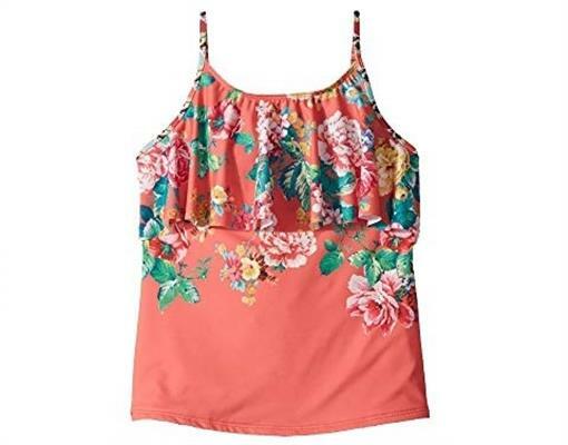 Hobie Kids Petal Pusher Hanky Tankini Top Girls Sz. 10 Y 149680