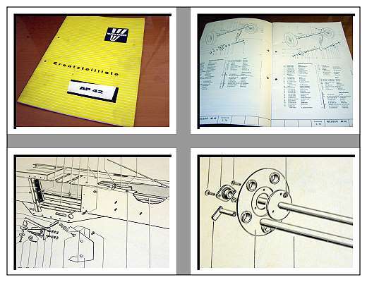 Ersatzteilkatalog Welger AP42 Aufsammelpresse Ersatzteilliste 1980