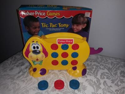 Vintage ~ 1996 Fisher Price TIC TAC TONY Preschool Game  Complete