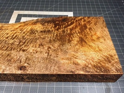 Hawaiian Curly Mango Luthier Blank! Extreme Curl And Beautiful Color