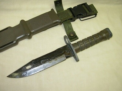 Lan-Cay M9 Bayonet Survival Combat Fighting Knife & Scabbard New USA
