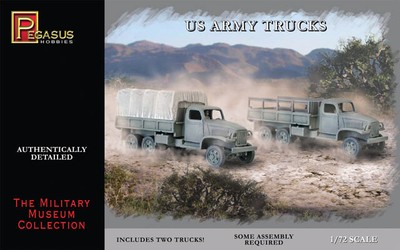 Pegasus 7651 WWII US Army Trucks Driver Figures Set of Two 1/72 Scale Kits