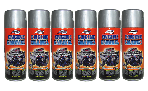 6 Cans/1 Case Engine Enamel Paint Dull Aluminum Aervoe #575 Mix Or Match Colors