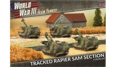 Гусеничная Rapier SAM Section British WWIII x4 Tanks Team Yankee