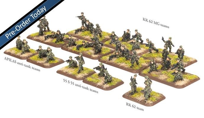 Jaakari Взвод Финский (x40 фигурок) WWIII Team Yankee