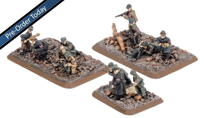 Volksturm Взвод (x38 Figs) Berlin German Late Flames of War