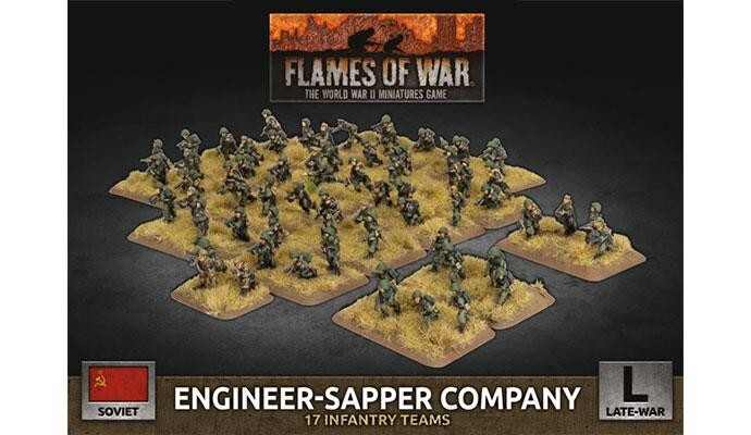 Инженерно-саперная рота советского конца войны Flames of War NEW
