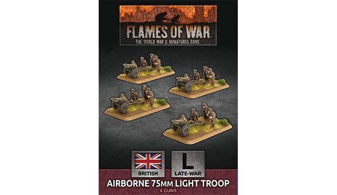 Воздушно-десантные 75-мм легкие войска (пластик) British Flames of War Miniatures Late War