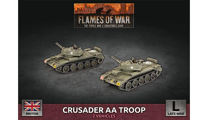 Crusader AA Troop (пластик) Британские поздние войны Flames of War NIB