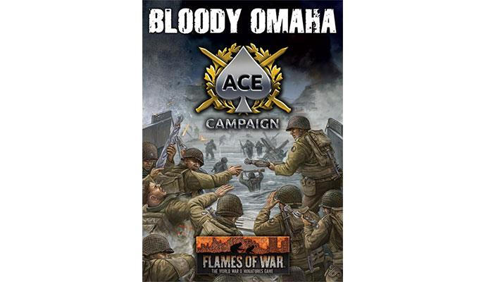 Набор карт кампании Bloody Omaha Ace Поздняя война Flames of War