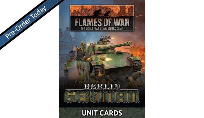 Берлин: карты немецких юнитов Late Flames of War