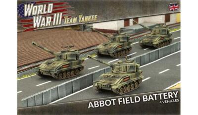 Abbot Field Battery Британские танки времен Третьей мировой войны x4 Team Yankee