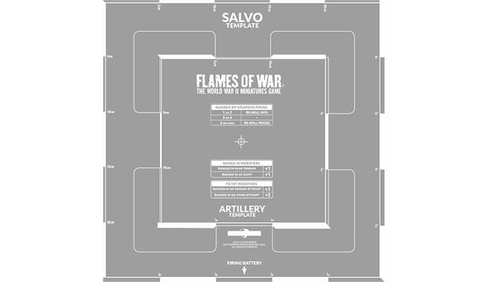 Шаблон залпа (гравированный) (AT011) Flames of War NEW