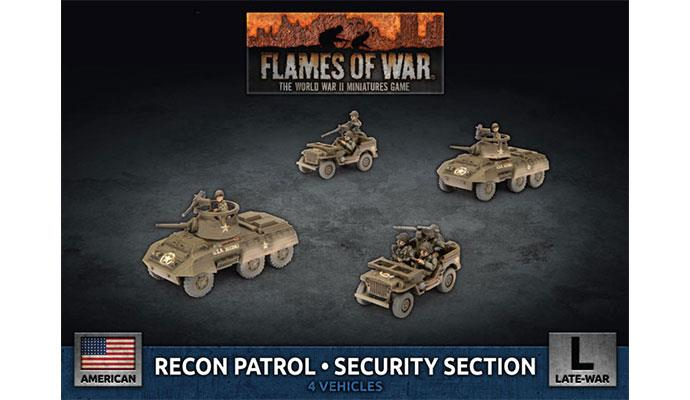 M8 Cavalry Recon Platoon (x4 Plastic) Американский конец войны Flames of War НОВИНКА