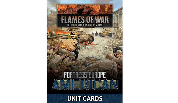 Карты американских юнитов Fortress Europe Flames of War Late War NEW