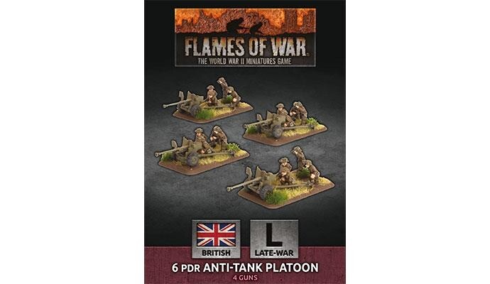 6-фунтовый противотанковый взвод Британские миниатюры Flames of War Late War