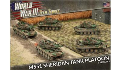 Танковый взвод M551 Sheridan (танки x5 Второй мировой войны) Американская команда Yankee