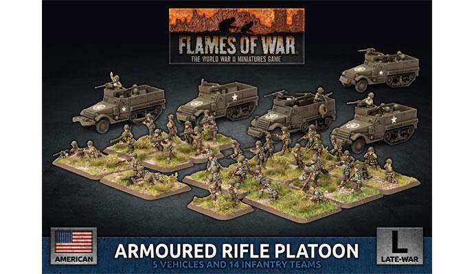 Armored Rifle Platoon (Пластик) Американский поздний период войны Flames of War НОВИНКА