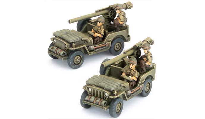 Джип со 105-мм безоткатным орудием (x2) American Flames of War