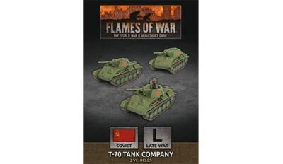 T70 Tank Company x3 Tanks Советские поздние войны Flames of War