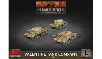 Валентайн Танковая Рота x3 Танки Советские Поздняя Война Flames of War
